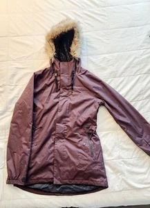 Volcom Womens Mission Insulated Burgundy Winter Jacket-Size Medium - Picture 1 of 15