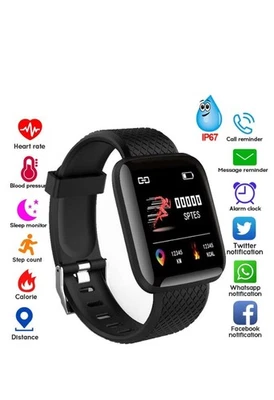 Smart Watch Fitness Tracker Heart Rate Blood Pressure Bracelet for Men and Women - Image 1 of 4