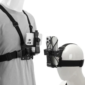 KINGKI Kit di supporto per cinghia toracica per cellulare per POV/V... - Foto 1 di 8