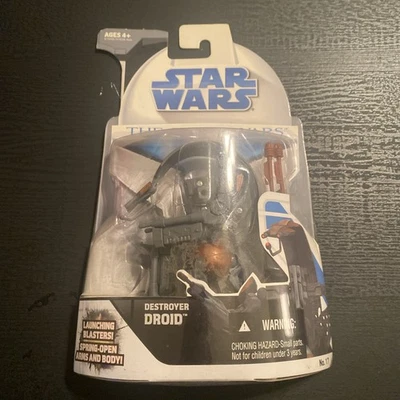 Figura de acción Star Wars The Clone Wars Destroyer Droid 17 3,75" 2008 Foto 1 de 4
