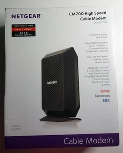 NETGEAR CM700-100NAR High Speed DOCSIS 3.0 Cable Modem -Brand New - Zdjęcie 1 z 5