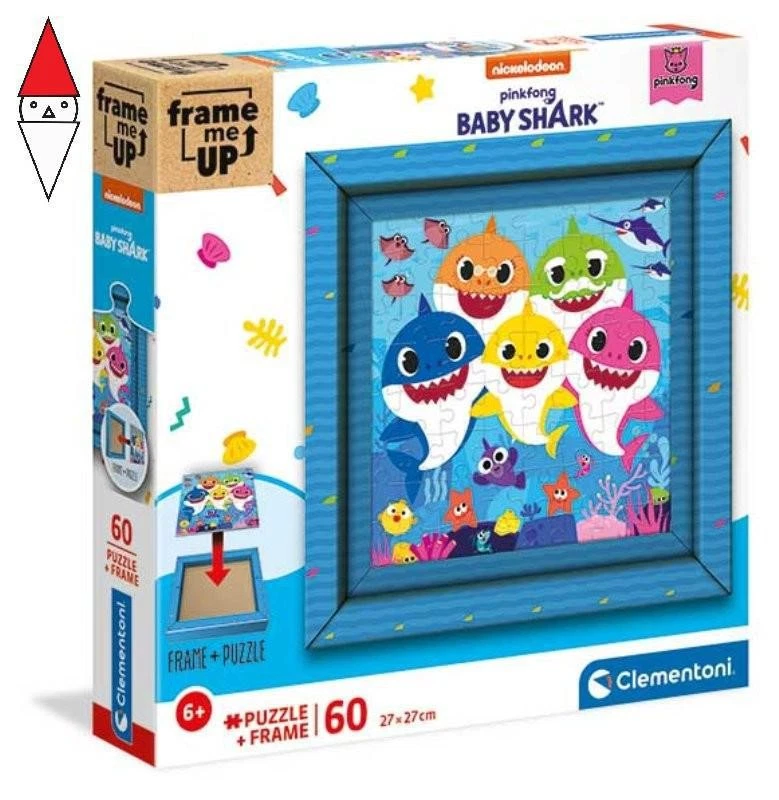 PUZZLE CLEMENTONI PUZZLE 60 PZ FRAME BABY SHARK - Immagine 1 di 1