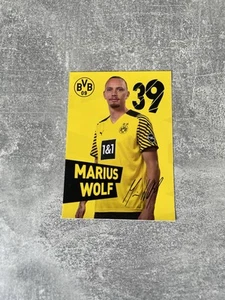Marius Wolf Drucksignierte Autogrammkarte Borussia Dortmund 2021/22 21/22 - Bild 1 von 2