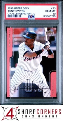 Desafiantes de cubierta superior 1999 para 70 #73 Tony Gwynn Hof Pop 3 PSA 10 Foto 1 de 3