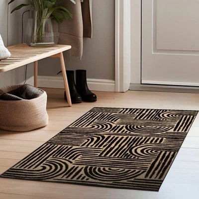 Alfombra lavable Brentwood de una pieza con respaldo de goma, alfombrilla de puerta grande para entrada... Foto 1 de 4