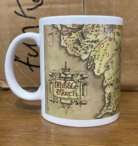 The Hobbit Map of Middle-earth Mug An Unexpected Journey 11 oz Ceramic 2012 LOTR - Picture 1 of 9