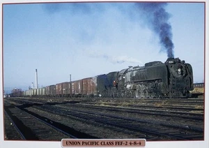 Union Pacific Railroad Train Picture Brochure Pamphlet Info Sheet Wall Art NOS - Imagen 1 de 1