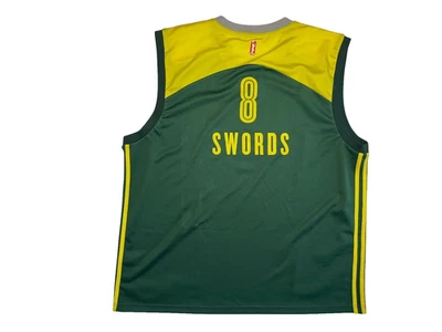 SEATTLE STORM Adidas Verde #8 CAROLYN SWORDS CAMISETA WNBA Fanático del Baloncesto Talla XXL Foto 1 de 4