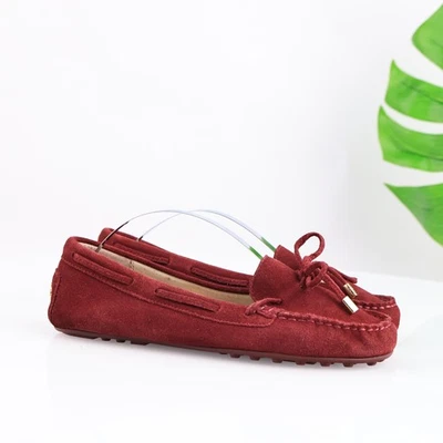 Michael Kors Zapatos Mujer Talla 7.5 Borgoña Gamuza Driver Mocasines MK Foto 1 de 4