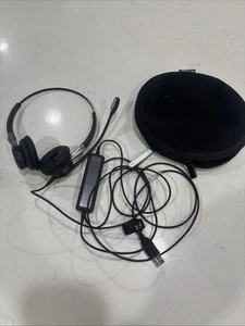Jabra BIZ 2400 II Duo USB Mic Headset 2499-823-309 - Czarny (przetestowany/działa) - Zdjęcie 1 z 6