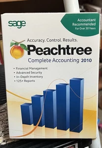 Sage Peachtree Complete Accounting 2010 In Box - Afbeelding 1 van 6