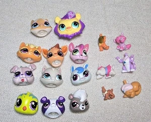 Littlest Pet Shop TLC Lote de 11 Cabezas y 6 Cuerpos Gato Perro LPS - Imagen 1 de 6