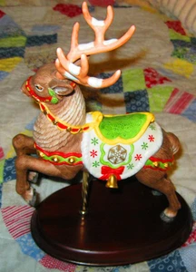 Vintage Lenox Weihnachten Rentier Karussell Figur 1989 Porzellan - Bild 1 von 1