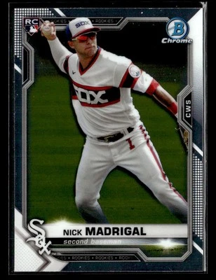 2021 Bowman Chrome #7 Nick Madrigal Rookie Card Chicago White Sox - Image 1 of 2