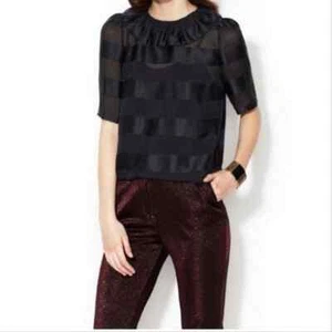 Marc by Marc Jacobs Bellini Silk Striped Blouse - Picture 1 of 12