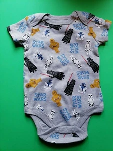 UNISEX KLEINKIND STAR WARS FIGUREN GRAU GRÖSSE 3-6 MONATE BODYSUIT CREEPER NEU - Bild 1 von 12