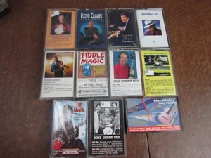 Lot of 11 CASSETTES COUNTRY INSTRUMENTAL,BSANGO,GUITAR,PIANO, #MS 320 - Picture 1 of 3