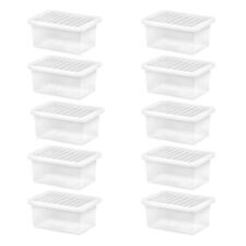 Food Containers Plastic Storage Boxes Clear Lids UK