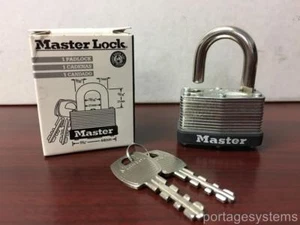 Master Lock Model No. 500 1-3/4" Warded Lock - 12-Individually Keyed Locks - Picture 1 of 7