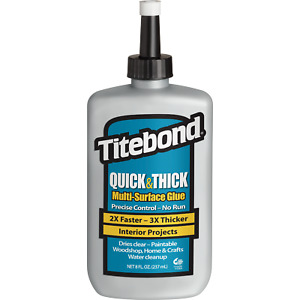 Colle à bois Titebond Quick & Thick Glue 237 ml (anciennement colle pour...
