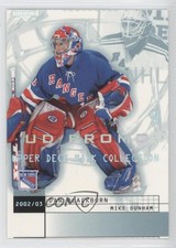 2002-03 Upper Deck Mask Collection UD Promo Dan Blackburn Mike Dunham #55