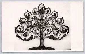 RPPC Neues Testament Bronze Kandelaber Kerzenhalter Echt Foto Postkarte - Bild 1 von 2