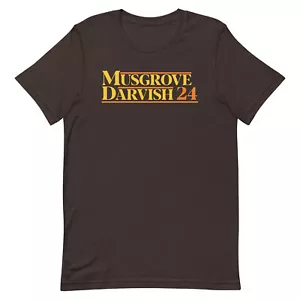 JOE MUSGROVE & YU DARVISH Padres T-SHIRT Retro Colors Presidential Pitchers Tee - Picture 1 of 3