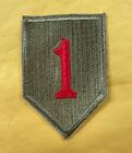 Patch uniforme original de l'armée américaine de la Seconde Guerre mondiale, 1ère division d'infanterie du jour J, pointe
