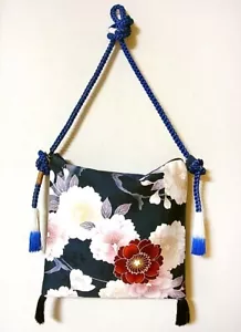 h001_Bolso de mano hecho de tela kimono de seda japonesa - Imagen 1 de 9