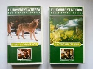 Documental VHS "EL HOMBRE Y LA TIERRA" LOBO Y AGUA Félix Rodríguez de la Fuente - Imagen 1 de 4