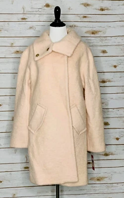 Women's Eliza J Topper Coat Wool Blend Blush Pink Snap Front Coat - Image 1 of 4