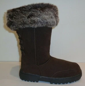 Rampage Size 6 ASTRID Brown Fur Mid Calf Boots New Womens Shoes - Picture 1 of 12