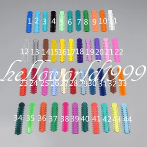 1008 Pcs Ligature Tie Dental Ortho Ring Elastic Latex Bands 45 Colors Can Choose - Picture 1 of 101