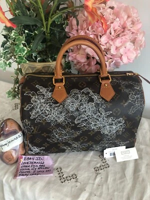 Bolso de Mano Louis Vuitton Speedy 30 Monograma Dentelle Bordado Raro LIMITADO Foto 1 de 4