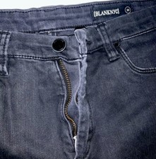 Men’s Blank NYC Distressed Jeans BLACK Size 30 Excellent Condition Blown Knee