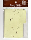 Rusty Pickle SOFT SAGE MINI-FILE FOLDERS 3-PACK scrapbooking TABBED