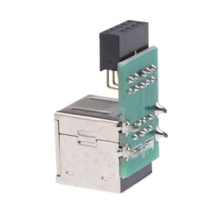 Mainboard Mutterplatine 9pin zu Dual USB 2.0 Buchsen Stiftleiste Adapter - Picture 1 of 8