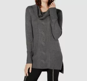 New $179 I.N.C Women's Cable Classic Comfortable Cowl-Neck Tunic Sweater Size S - Picture 1 of 2