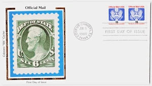 USA FDC Official Mail. Colorano Silk Cachet - Picture 1 of 1