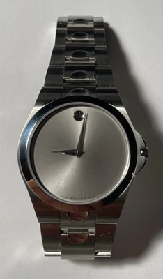 Музейные часы MOVADO 84 E7 1850 с сапфировым стеклом серебристый циферблат 38 мм нержавеющая сталь - Изображение 1 из 4