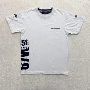 Camisa Henri Lloyd BMW Yachtsport Para Hombres Mediana Blanca Navegación Gráfica Camiseta - Imagen 1 de 17