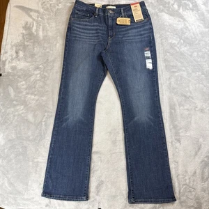 Levi's Women’s Jeans Size 12 Bootcut W31 L32 Dark Wash NWT Stretch Denim - Picture 1 of 10