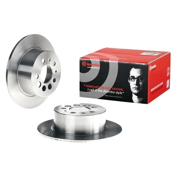 For Volvo 940 91-95 Brembo 08.3441.24 Replacement Plain Solid Rear Brake Rotor — 第 1/4 张图片