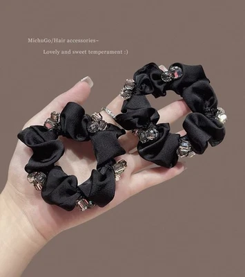 Elegante soporte de cola de caballo alto con cuerda de 6 pelo accesorios para el cabello Foto 1 de 3