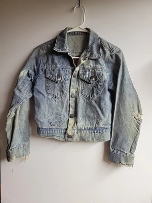 Винтажная джинсовая куртка 80-х 16x18,5 1 из 1 с вышивкой - Изображение 1 из 4