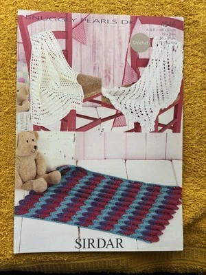 Sirdar  Crochet Pattern 4546 - Baby Blankets in Sirdar Snuggly Pearls DK - Image 1 of 2