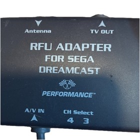 Performance RF Adapter Black for Sega Dreamcast Console W2499