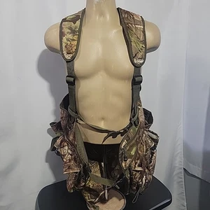 H.S. Strut Men's Deluxe Turkey Vest Polyester Real Tree APG M/L Camo - Picture 1 of 14