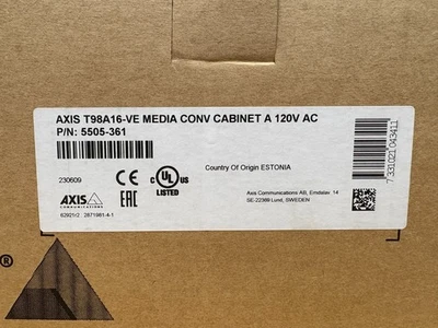 AXIS T98A16-VE Outdoor-Ready Media Converter Cabinet A 120VAC - Image 1 of 3
