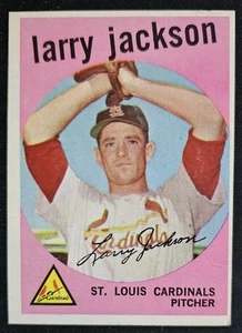 1959 Topps #399 Larry Jackson St. Louis Cardinals - Picture 1 of 2